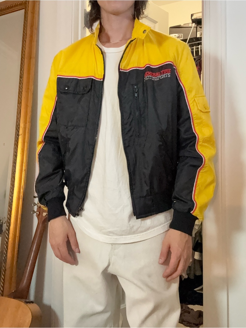 Vintage Holloway Yellow & Black Racing Bomber Jacket